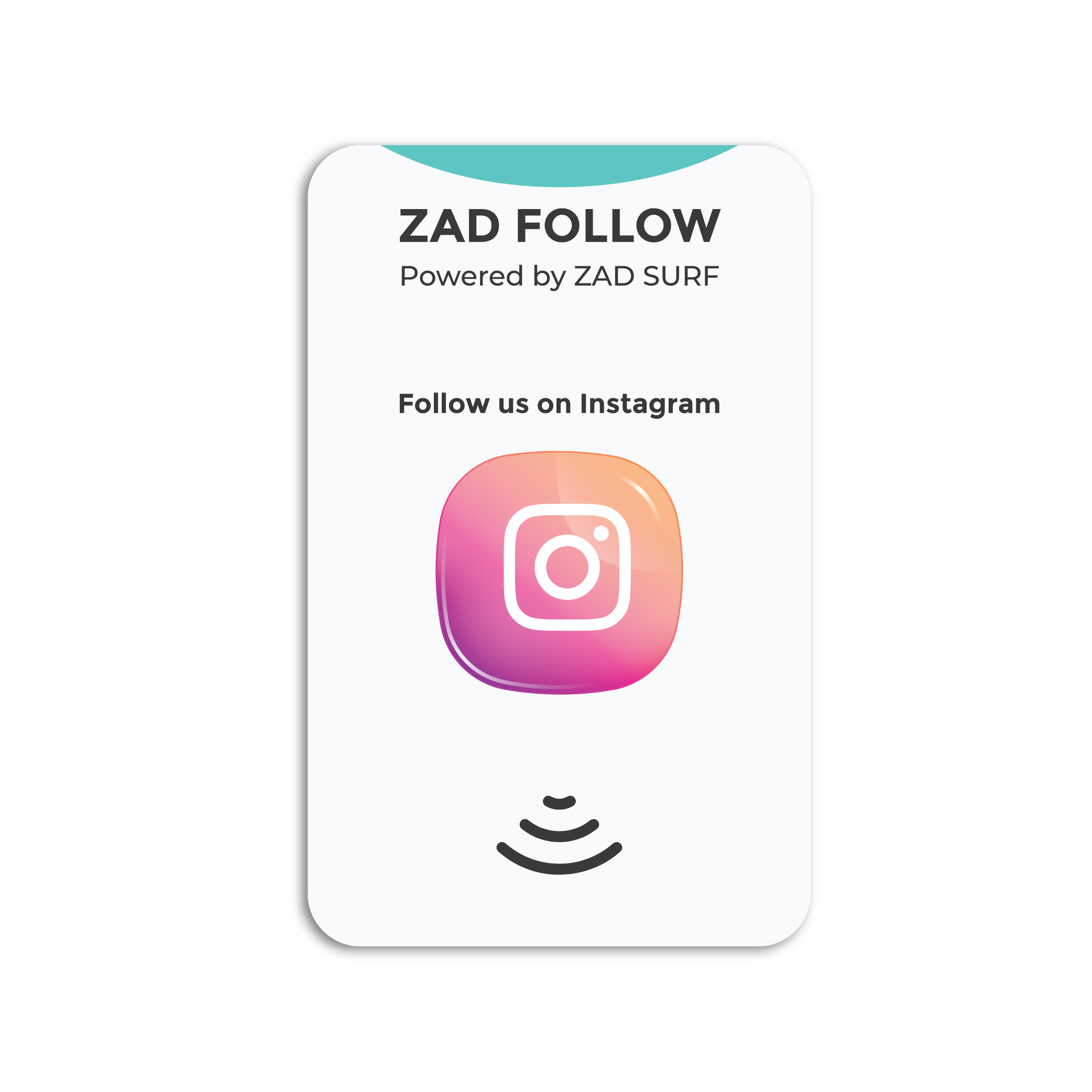 Pack of 10 Zad Follow. Instagram Follows Card