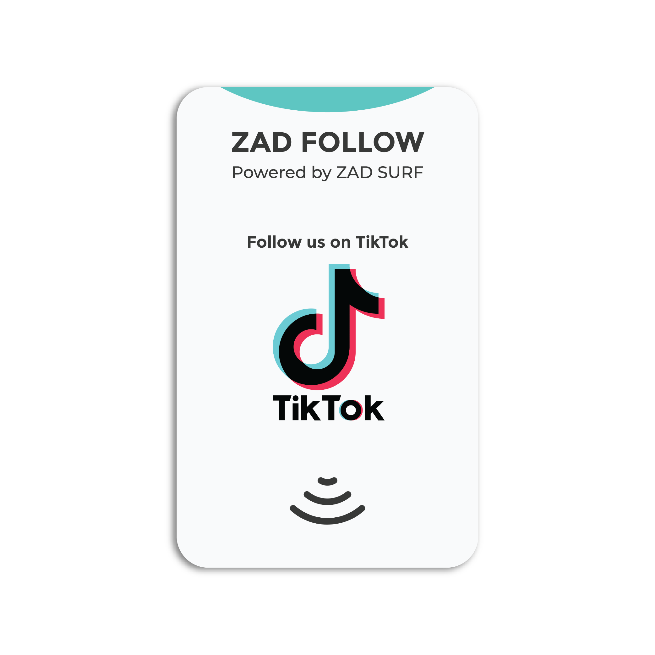 Pack of 10 Zad Follow. TikTok Follows Card