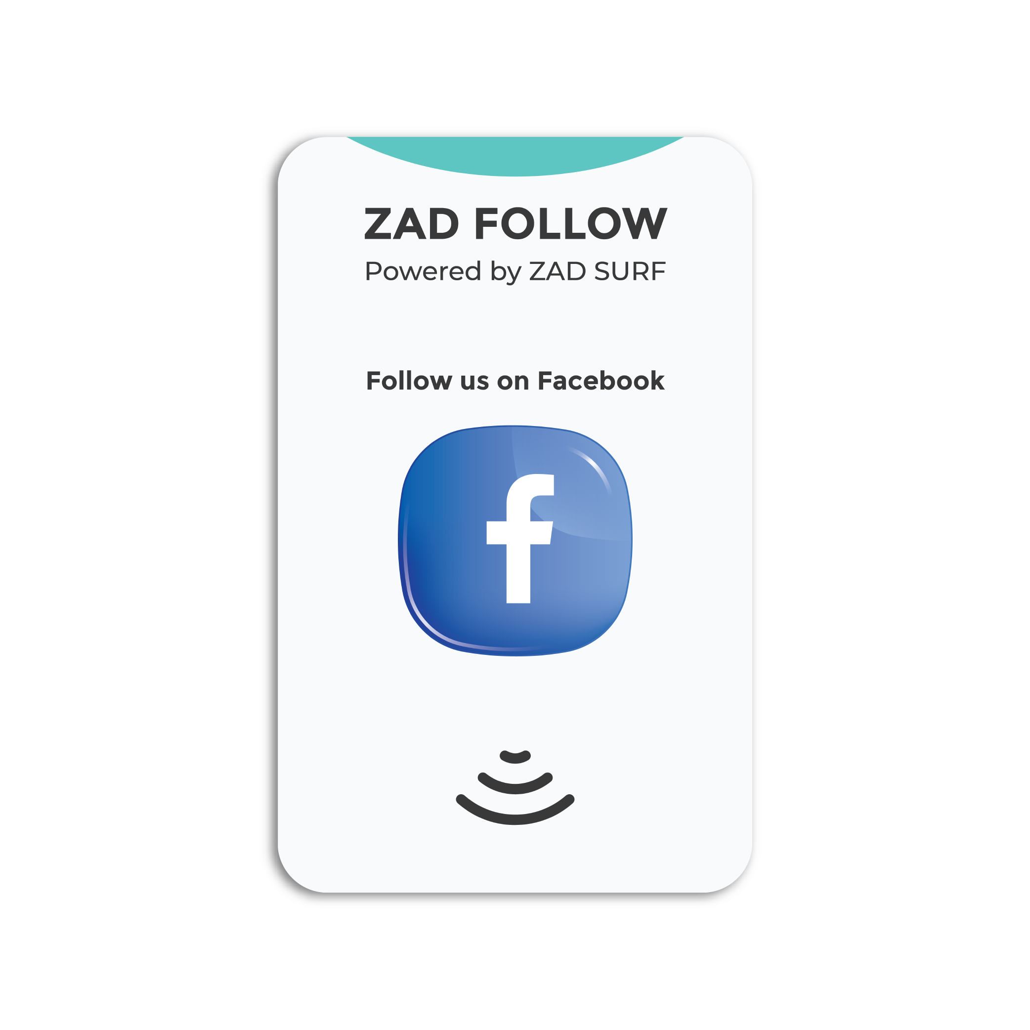 Pack of 10 Zad Follow. Facebook Follows Card