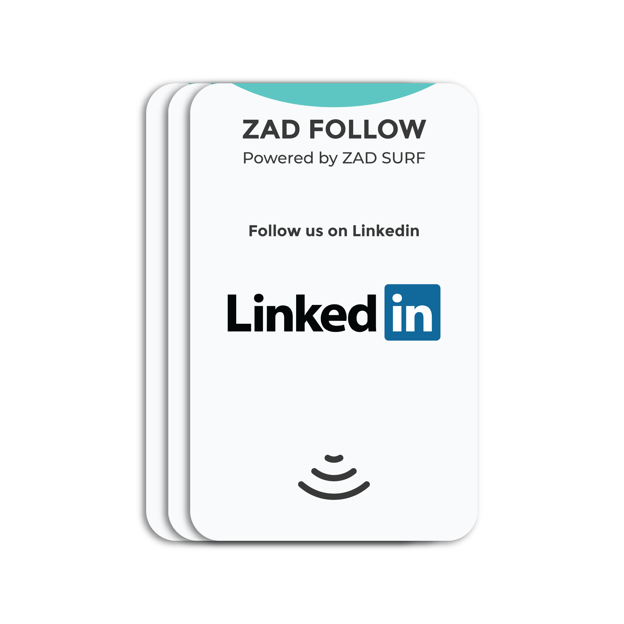 Pack of 3 Zad Follow. LinkedIn Follows Card