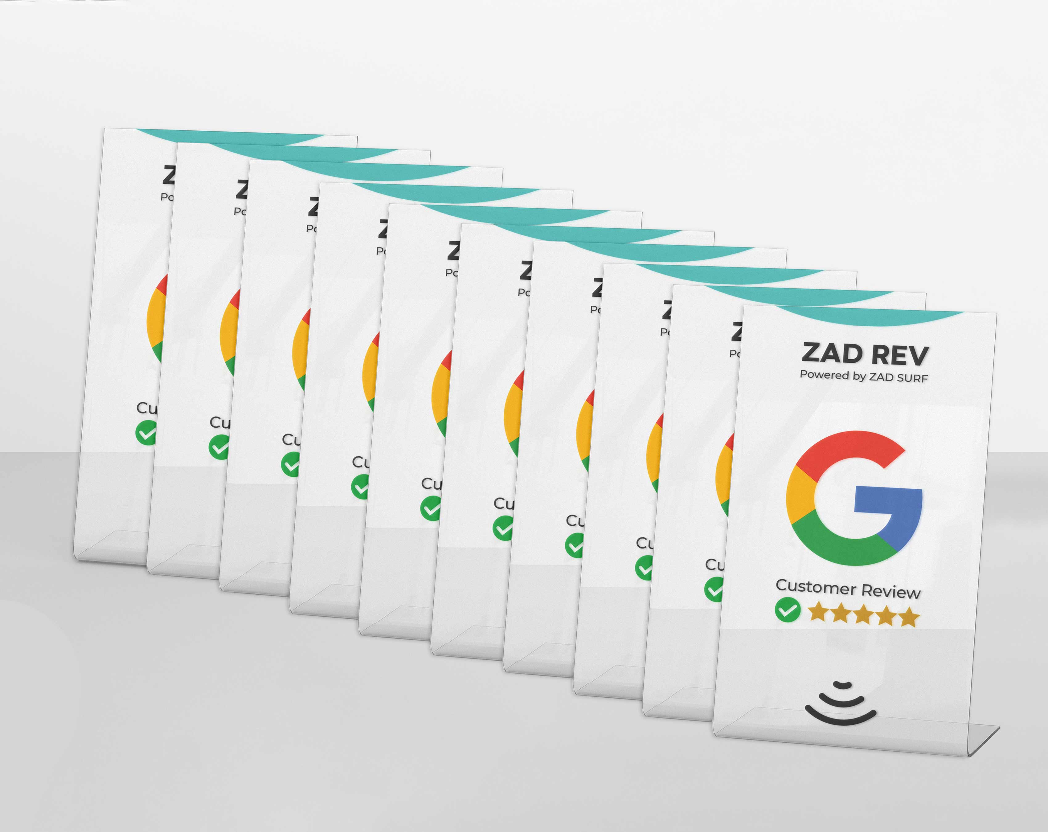 Pack of 10 Zad Rev Google Stand