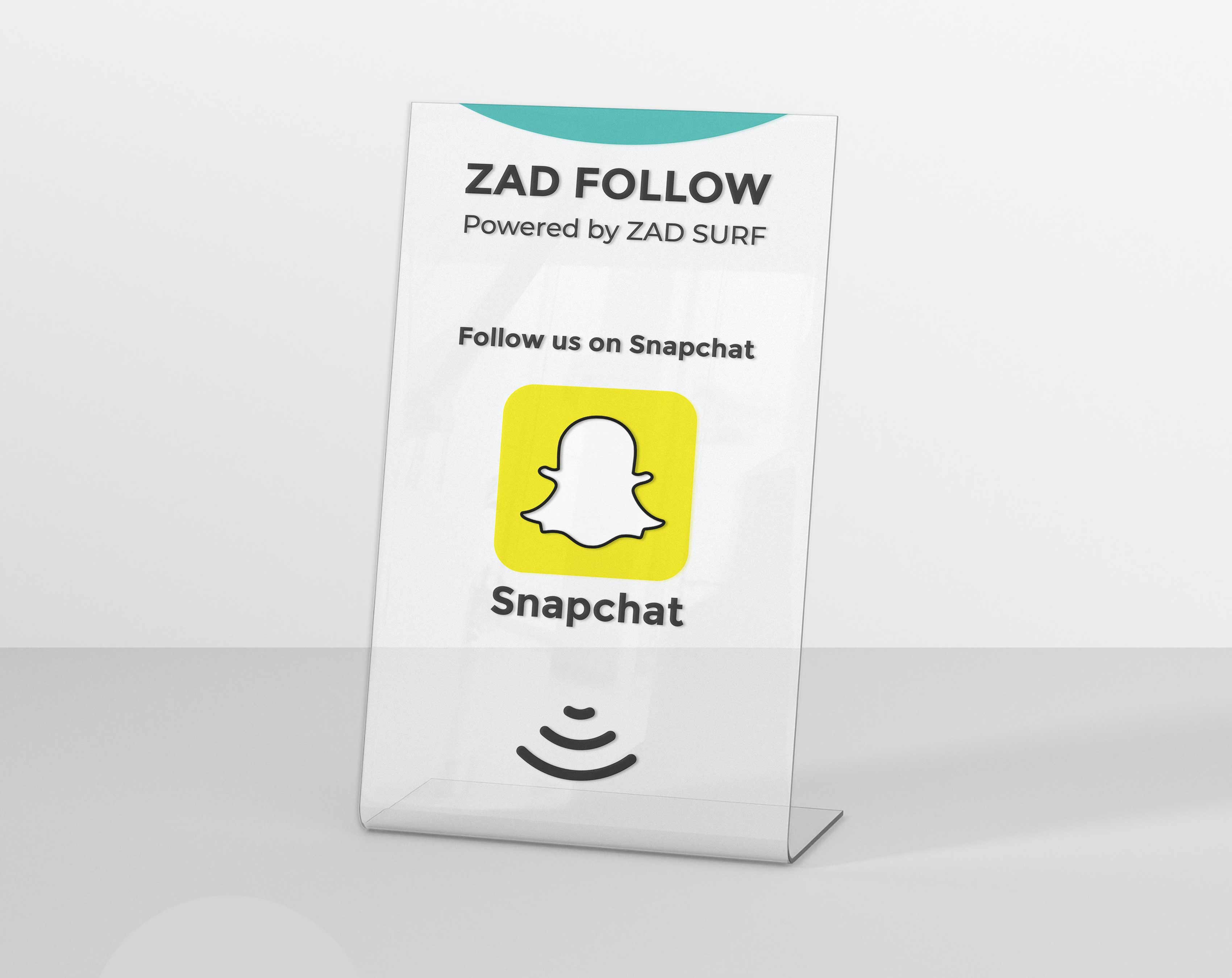 Zad Follow Snapchat Stand