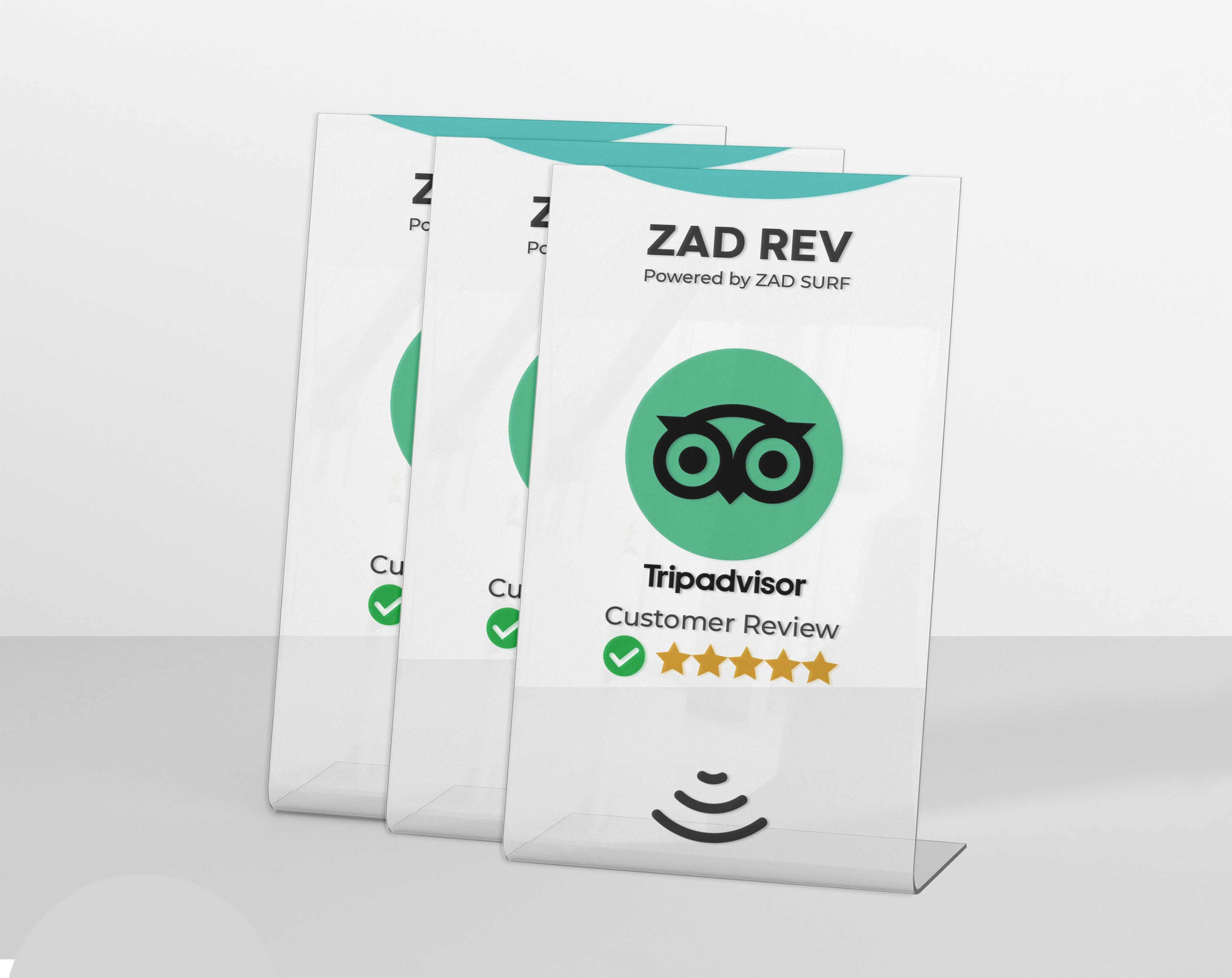 Pack of 3 Zad Rev Tripadvisor Stand