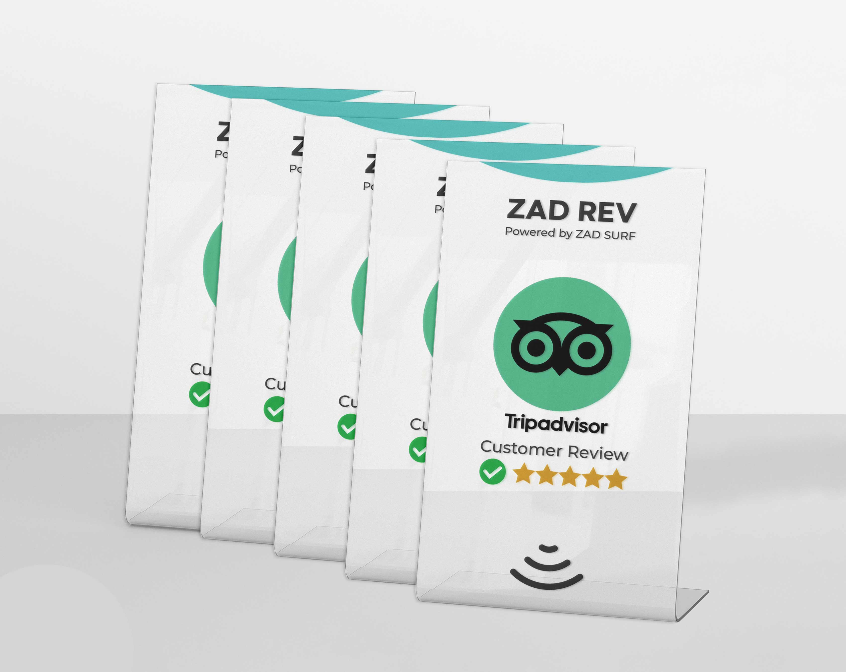 Pack of 5 Zad Rev Tripadvisor Stand