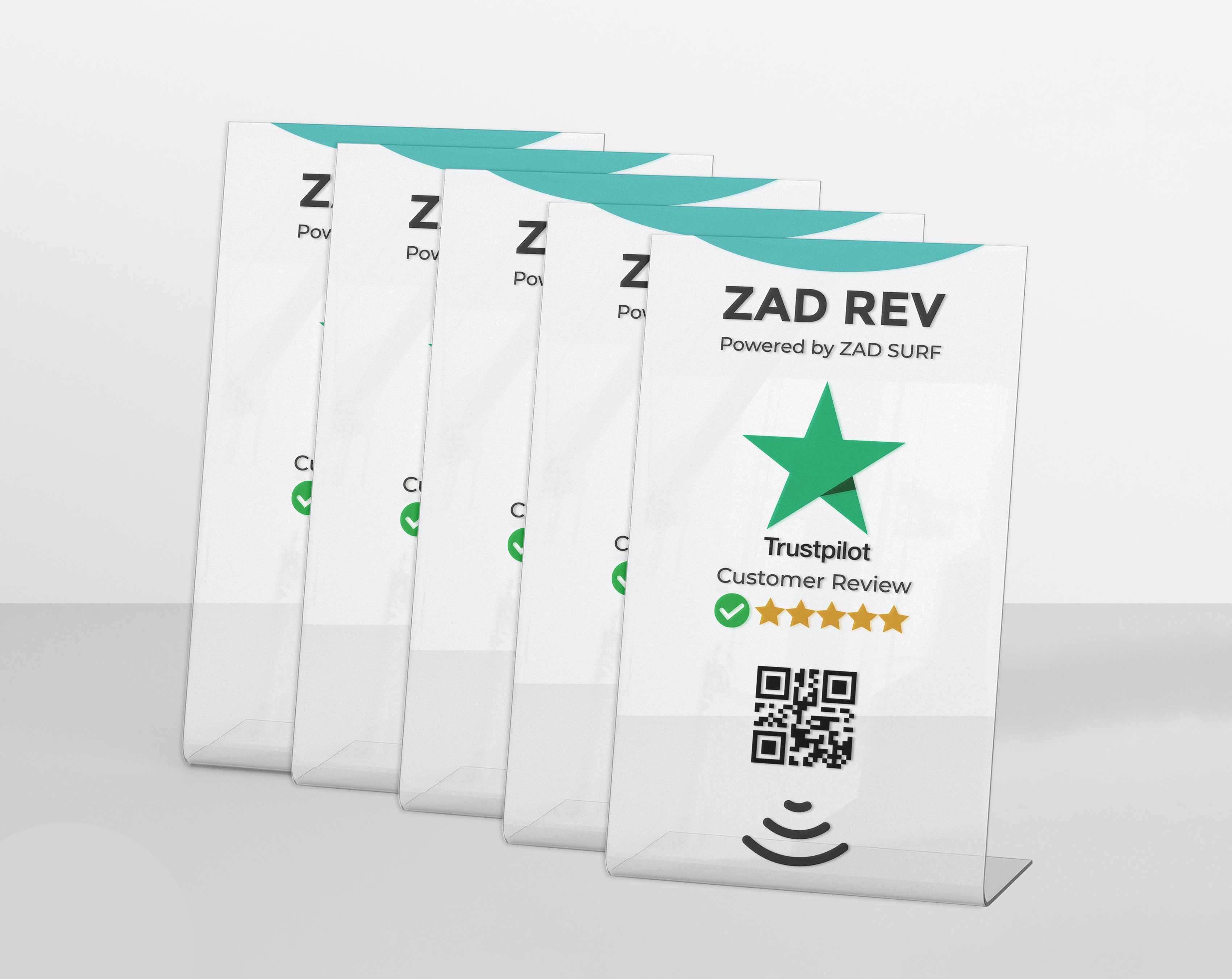 Pack of 5 Zad Rev Trustpilot Stand